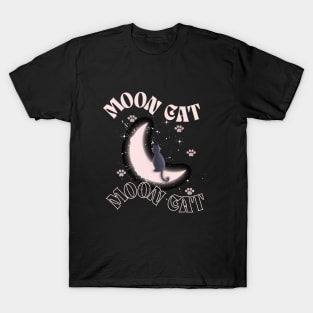 Moon Cat, Cat on the moon T-Shirt